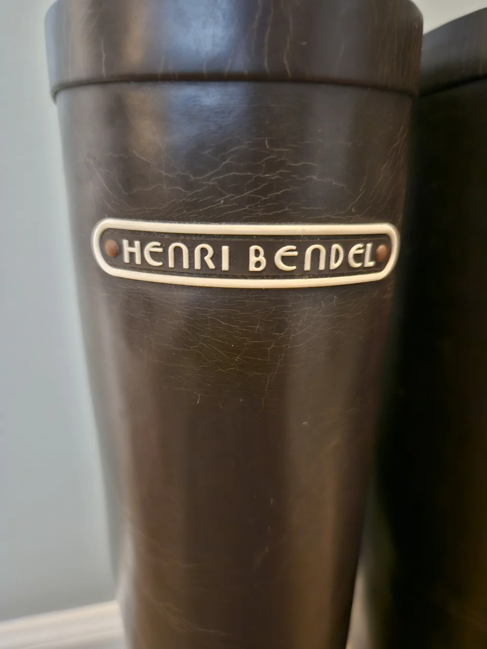 Henri Bendel Black Rain Boots - Tall Black Waterproof Boots Women's Size 9